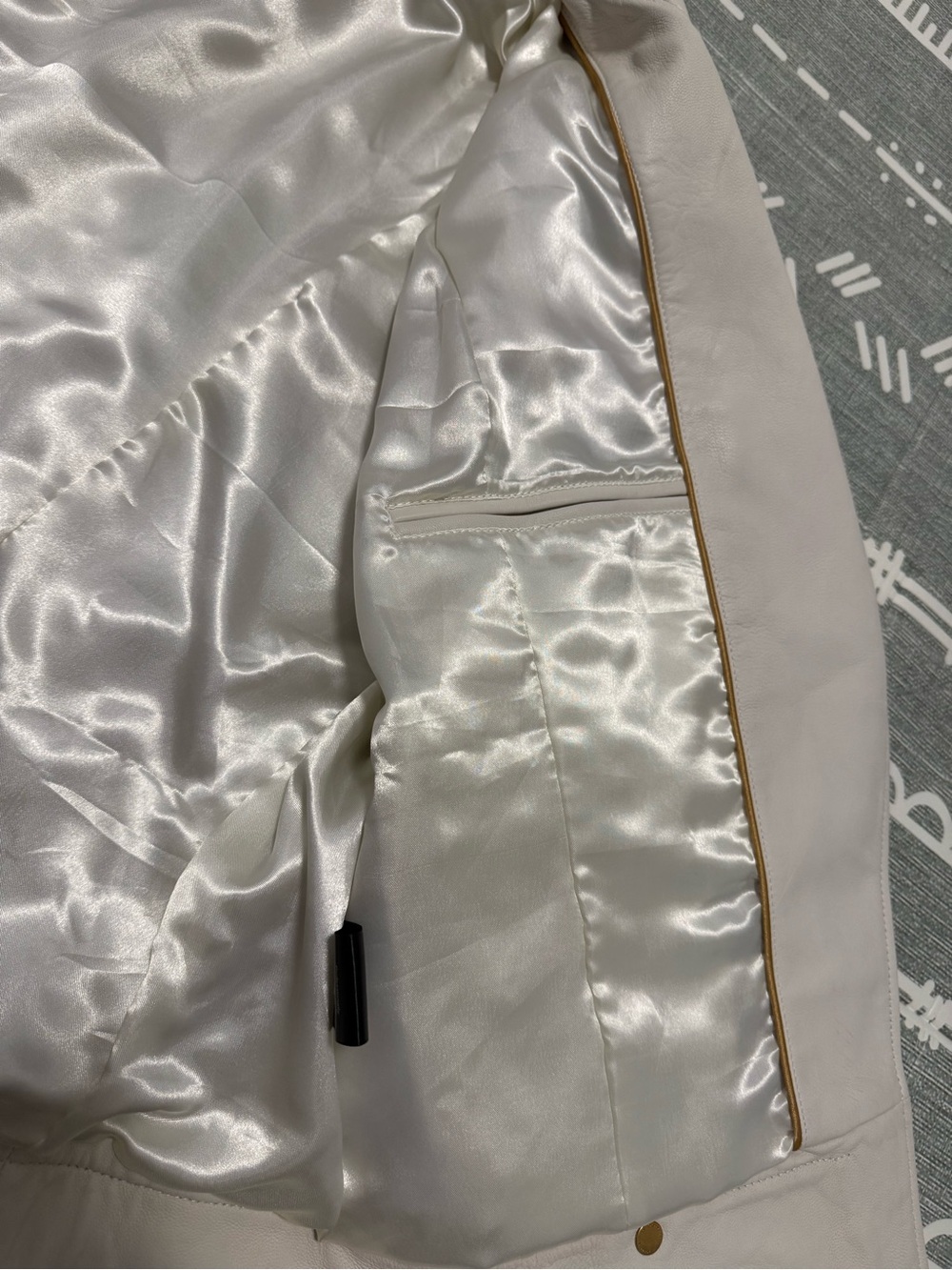 Donna Karan Genuine Leather Moto Jacket - Picture 15 of 16